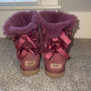 Purple bow tie uggs